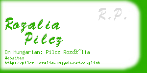 rozalia pilcz business card